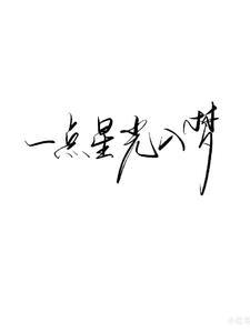 一点点星光闪烁歌词